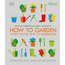 RHS How to Garden 3 Book Set – Perennial Plants, Grow Food for Free & Gardening Guide Collection