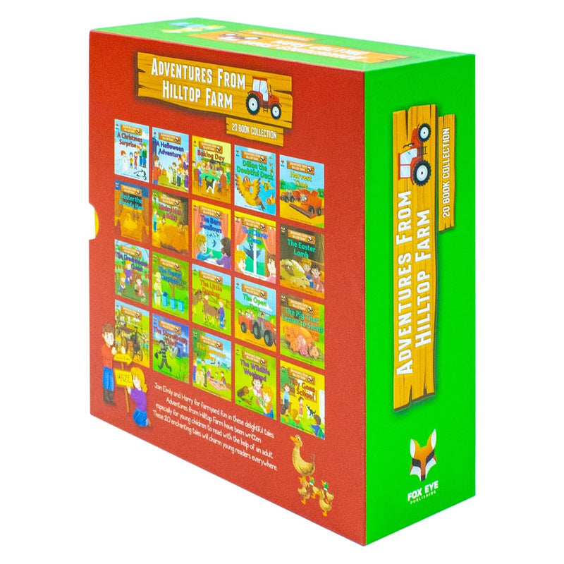 Preschool (Age 0-5) Farm Adventures 20 Books Collection Set (A Christmas Surprise, A Halloween Adventure, Baking Day, Dillon The Doubtful Duck, The Summer Day, The Honey Orchard)