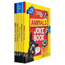 National Geographic Kids A Fun-Filled Family Game Animals 5 Books Collection Set (True or False?, Animals Riddle Book, Animals Joke Book, World Would You Rather? and Animals Would You Rather?)