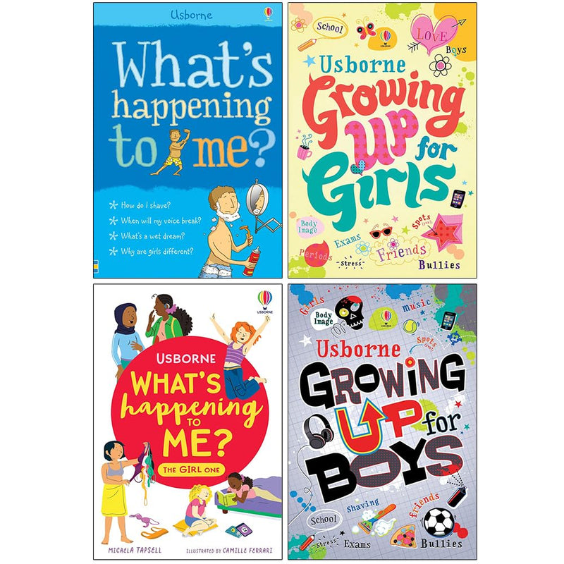 What's Happening to me Growing up for Boys and Girls Collection 4 Books Set