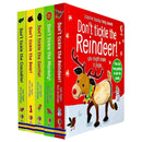 Usborne Don't Tickle Wildlife Collection 5 Books Set Series 2 (Touchy-Feely Sound Books) Monkey, Gorilla, Bear, Crocodile, Reindeer