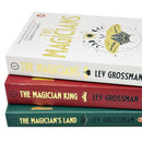 Lev Grossman Magicians Trilogy 3 Books Collection Set (The Magicians, The Magician King, The Magician's Land)