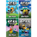Cat Kid Comic Club Collection 4 Books By Dav Pilkey (Cat Kid Comic Club, On Purpose, Perspective, Collaborations)