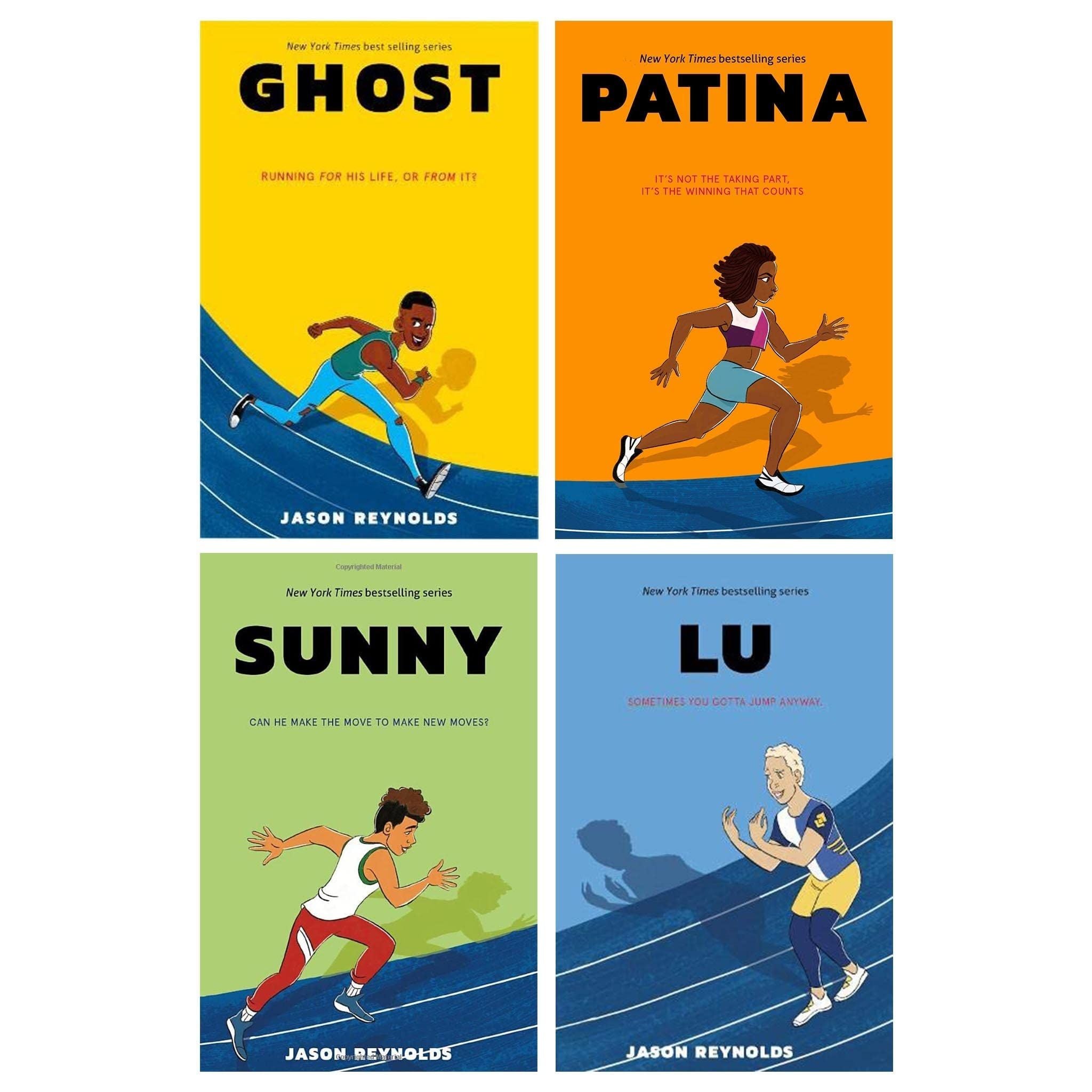 Jason Reynolds' Track Series Paperback Collection 4 Books Set (Ghost,