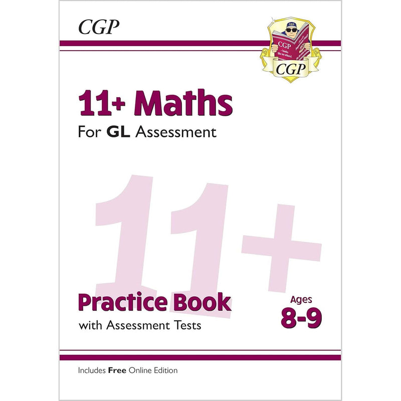11+ GL Ages 8-9 Practice Book; Assessment Tests 4 Books Set: English, Maths, Verbal and Non-Verbal Reasoning