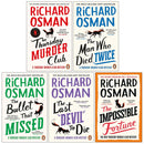Thursday Murder Club Mysteries Series 1-5 Books Collection Set By Richard Osman (The Thursday Murder Club, The Man Who Died Twice, The Bullet That Missed, Last Devil To Die and The Impossible Fortune)