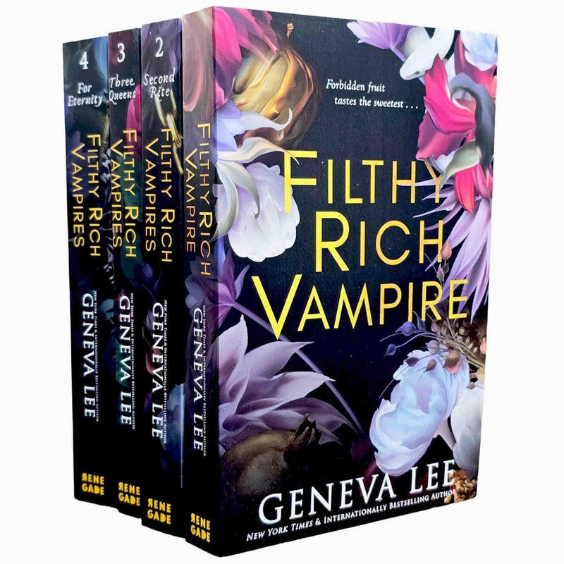 Filthy Rich Vampires Series By Geneva Lee 4 Books Collection Set (Filthy Rich Vampire, Second Rite, Three Queens & For Eternity)