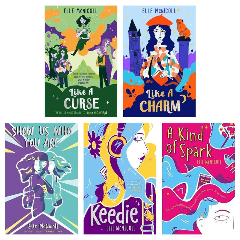 Elle McNicoll 5 Books Collection Set (A Kind of Spark, Show Us Who You Are, Like A Charm, Like A Curse & Keedie)