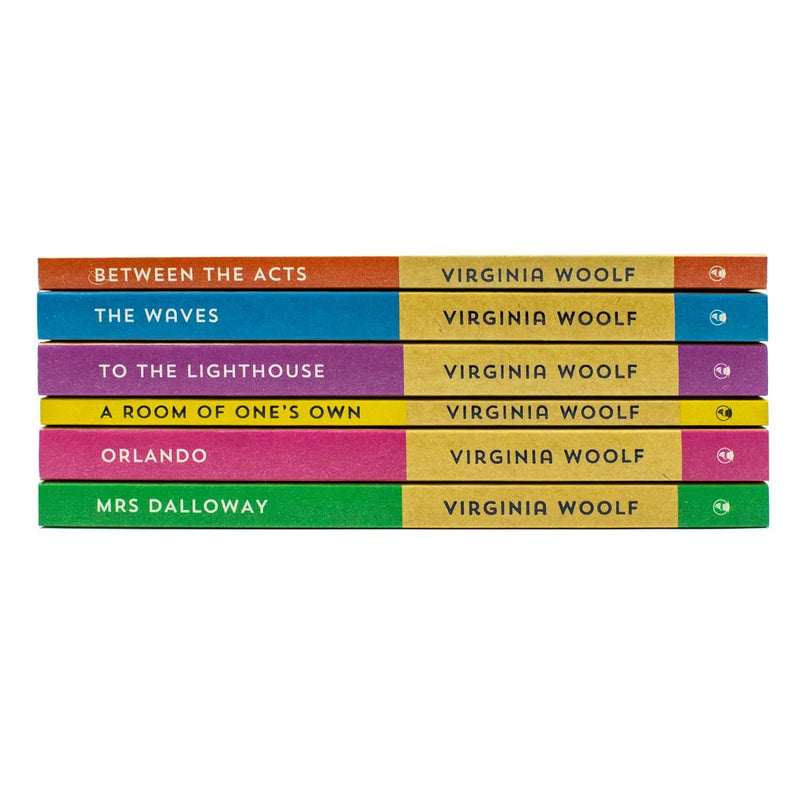 The Virginia Woolf Collection 6 Books set: (A Room Of One's Own, Mrs Dalloway, Between The Acts, The Waves, To The Lighthouse, Orlando)