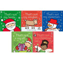 That’s Not My Christmas 5 Book Set – Santa, Reindeer, Snowman, Elf & Fairy Touchy Feely Collection
