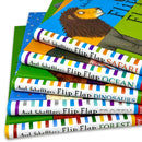 Axel Schefflers Flip Flap Series 5 Books Collection (6-10) (Safari, Ocean, Dinosaurs, Frozen, Forest)