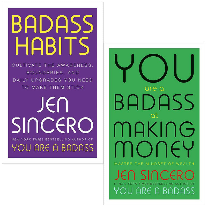 Badass Habits & You Are a Badass at Making Money By Jen Sincero 2 Books Set