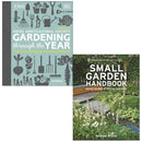 RHS Gardening Through the Year & Small Garden Handbook 2 Book Set – Seasonal Gardening & Design Guide