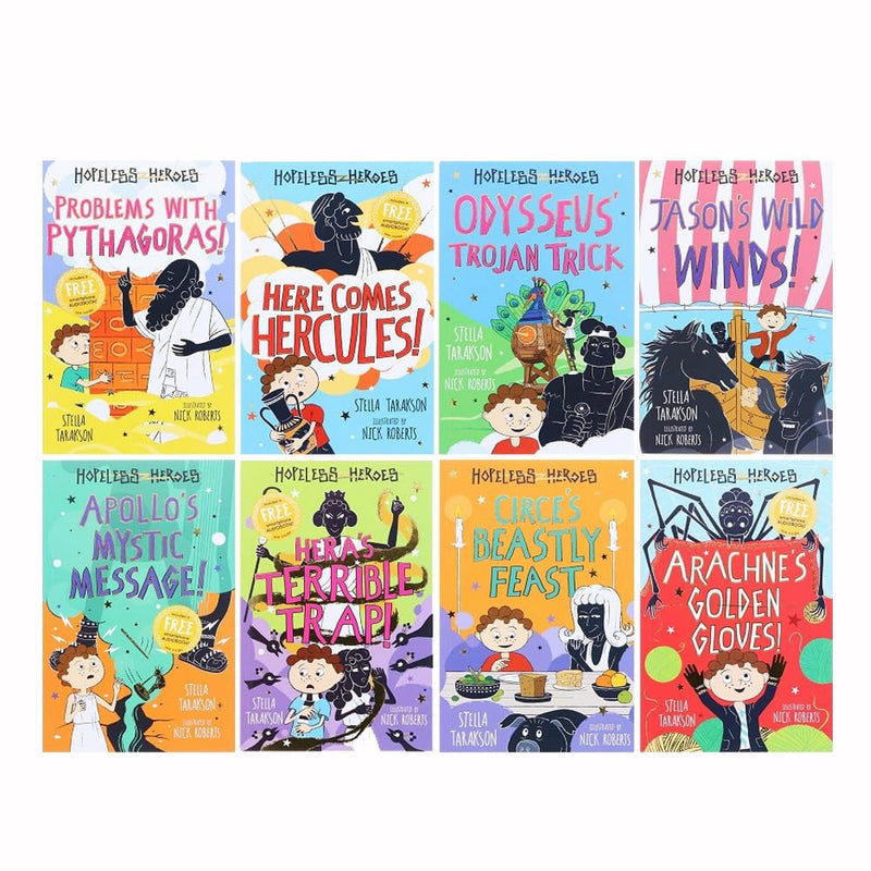 Hopeless Heroes: The Greek God Collection 8 Book Set By Stella Tarakson and Nick Roberts