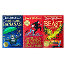 David Walliams 3 Books Set Collection (Code Name Bananas, Gangsta Granny Strikes Again, The Beast of Buckingham Palace)