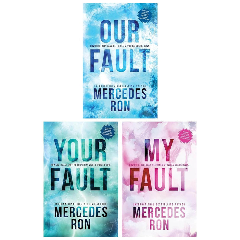 Culpable Series 3 Books Collection Set by Mercedes Ron (My Fault, Your Fault, Our Fault)