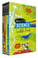 Usborne STEM Scribble Books Collection – 4 Book Set | Science, Technology, Engineering & Maths Activity Books for Kids