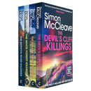 DI Ruth Hunter Series 4-7 Collection 4 Books Set By Simon McCleave (The Devil's Cliffs Killings, The Solace Farm Killings, The White Forest Killings and The Berwyn River Killings)