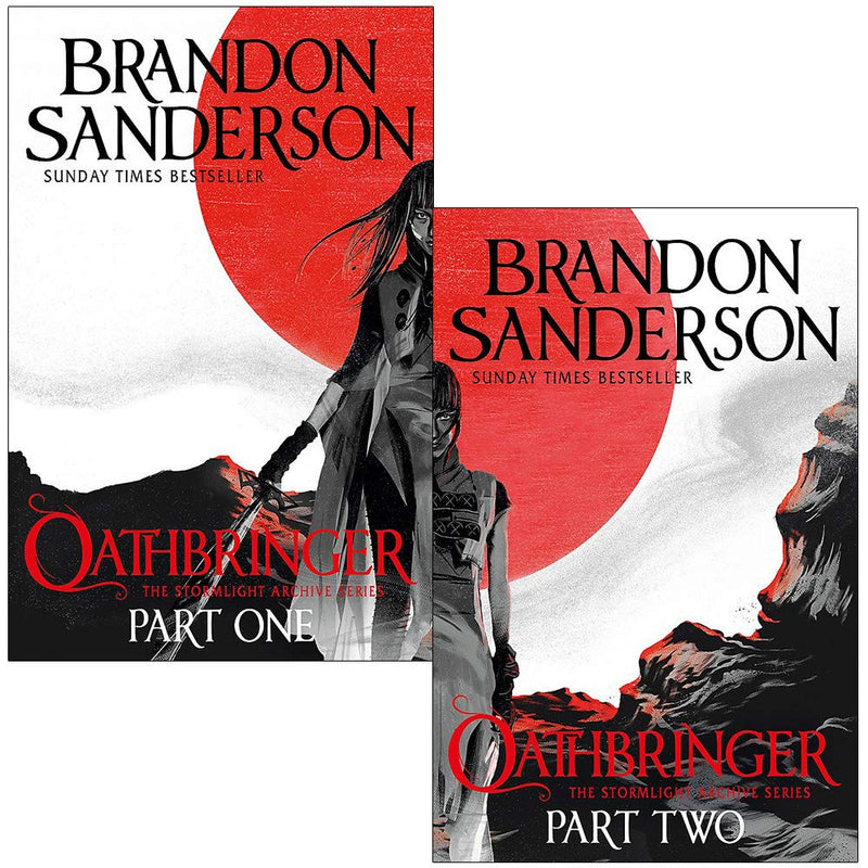 The Stormlight Archive Book Series 2 Books Set By Brandon Sanderson (Oathbringer Part 1 & 2)