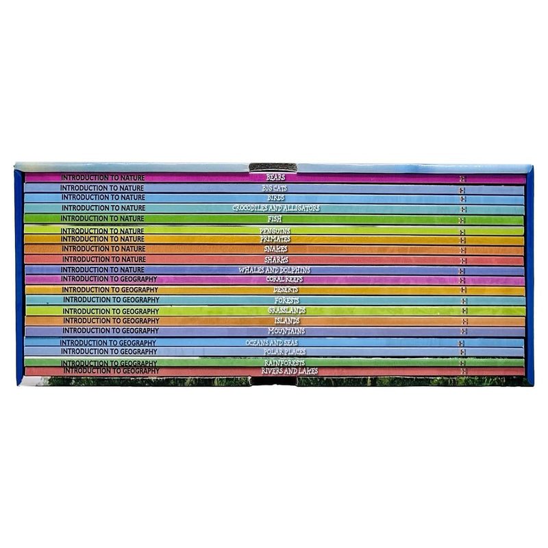 Introduction to Nature and Geography 20 Books Collection Box Set (Bears, Big Cats, Birds, Crocodiles and Alligators, Fish, Penguins, Primates, Sharks, Snakes, Whales and Dolphins & More)