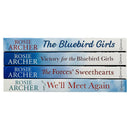 Rosie Archer The Bluebird Girls Collection 4 Books Set (We'll Meet Again, The Bluebird Girls, The Forces Sweethearts, Victory for the Bluebird Girls)