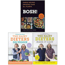 Bosh Simple Recipes [Hardcover], The Hairy Dieters Go Veggie, The Hairy Dieters Make It Easy 3 Books Collection Set
