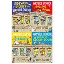 Wayside School Series by Louis Sachar 4 Books Set (Sideways Stories From Wayside School, Wayside School Is Falling Down, Wayside School Gets a Little Stranger and School Beneath the Cloud of Doom)