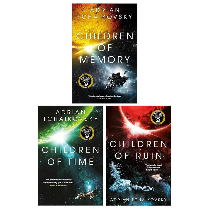 Children of Time Series 3 Books Collection Set (Children of Time, Children of Ruin & Children of Memory)