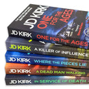 DCI Logan Crime Thrillers Books 16-20 Collection Set by JD Kirk (One For the Ages, In Service of Death, A Dead Man Walking, Where the Pieces Lie & A Killer of Influence)