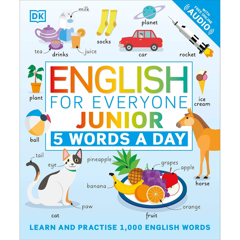 English for Everyone Junior 5 Words a Day: Learn and Practise 1,000 English Words