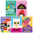 Tamsin Winter 5 Books Collection Set (Girl (In Real Life), Being Miss Nobody, Bad Influence, Jemima Small Versus the Universe and I Dare You)