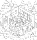 Sticker Therapy: Cosy Christmas Creations: Design your own miniature 3D scenes | Over 150 stickers to create the cutest and cosiest festive rooms