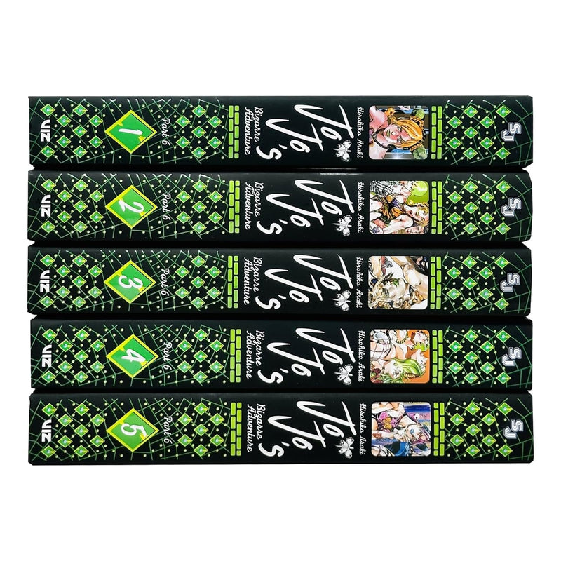 JoJo's Bizarre Adventure: Part 6 - Stone Ocean 5 Books Collection Set (Vol 1-5)
