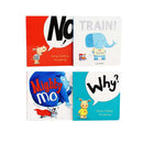 A Baby Board Books Collection on Behaviour, Manners and Superhero 4 Books Collection Set (Why, Train, Mighty Mo, No)