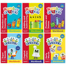 Numberblocks and Alphablocks Level 1 Collection 6 Workbooks Set With Stickers (Numberblocks Numbers and Counting, Adding and Subtracting, Puzzles and ... More) (Numberblocks and Alphablocks Workbooks)