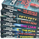 Eddie Flynn Series 7 Books Collection Set By Steve Cavanagh (Twisted,Thirteen, The Defence, The Plea, The Liar, Fifty-Fifty, The Devil's Advocate)