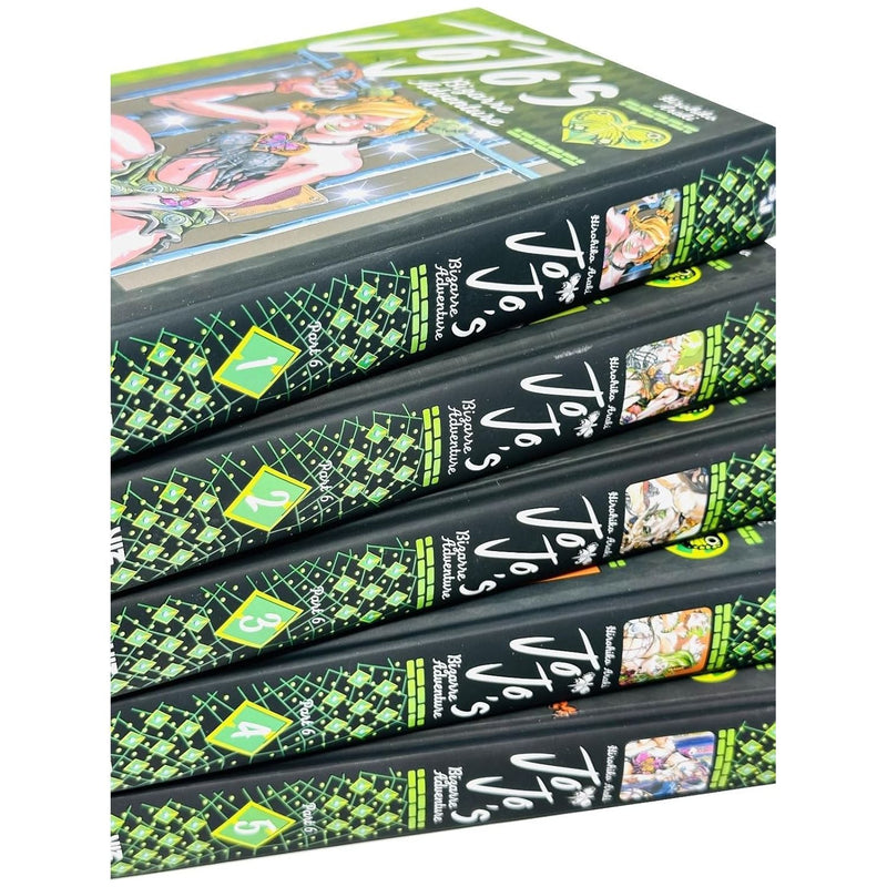 JoJo's Bizarre Adventure: Part 6 - Stone Ocean 5 Books Collection Set (Vol 1-5)