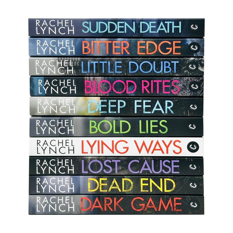 Rachel Lynch Series Di Kelly Porter 10 Books Collection Set, (Dead End, Dark Game, Bitter Edge, Blood Rites, Deep Fear, Bold Lies, Little Doubt, Lost Cause, Lying Ways, Sudden Death)