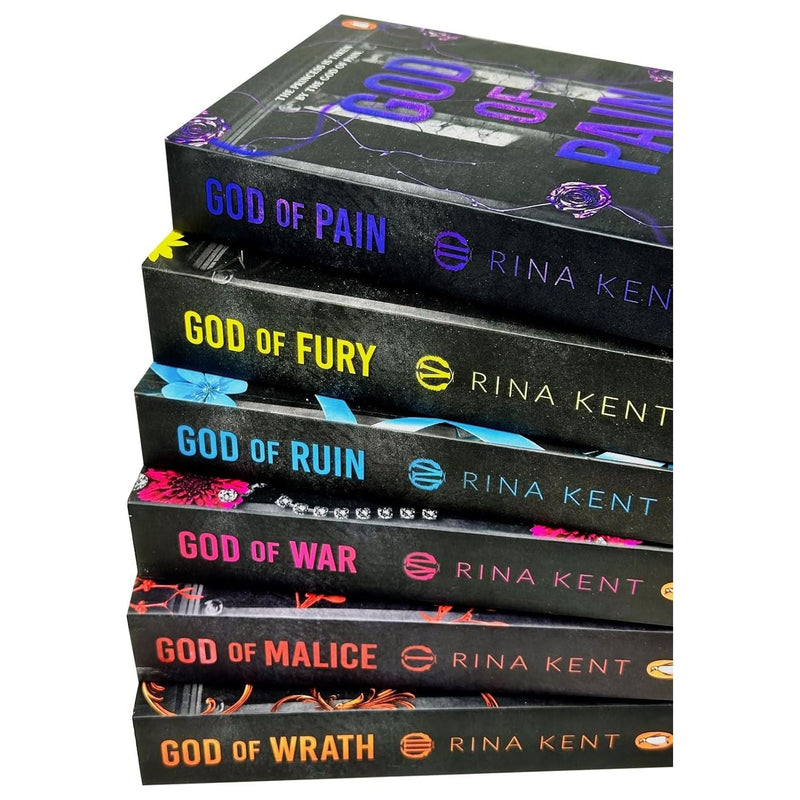 Legacy of Gods Series 6 Books Collection Set By Rina Kent (God of Pain, God of Fury, God of Ruin, God of War, God of Malice and God of Wrath)