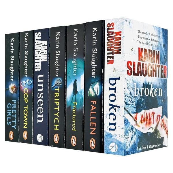 Will Trent Series by Karin Slaughter Collection 7 Books Set (Fallen, Unseen, Broken, Fractured, Triptych, Pretty Girls, Cop Town)