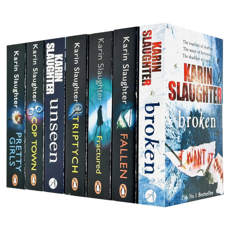 Will Trent Series by Karin Slaughter Collection 7 Books Set (Fallen, Unseen, Broken, Fractured, Triptych, Pretty Girls, Cop Town)