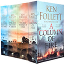 Kingsbridge 4 Book Collection Set by Ken Follett | Epic Historical Fiction Series – Pillars of the Earth, World Without End, A Column of Fire, The Evening and the Morning