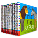 Axel Scheffler's Flip Flap Series 10 Books Collection Set (Farm, Jungle, Pets, Zoo, Minibeasts, Safari, Ocean, Dinosaurs, Frozen and Forest)