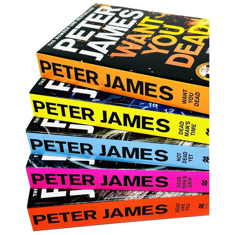Roy Grace Series Books 6-10 Collection Set by Peter James (Set 2) (Dead Like You, Dead Man's Grip, Not Dead Yet, Dead Man's Time & Want You Dead)