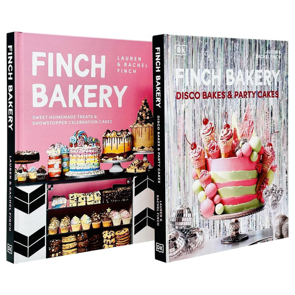 The Finch Bakery and Finch Bakery Disco Bakes and Party Cakes By Lauren Finch, Rachel Finch 2 Books Collection Set