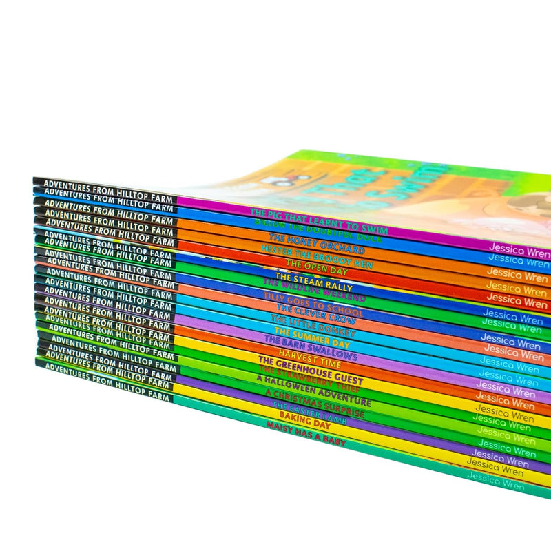 Preschool (Age 0-5) Farm Adventures 20 Books Collection Set (A Christmas Surprise, A Halloween Adventure, Baking Day, Dillon The Doubtful Duck, The Summer Day, The Honey Orchard)