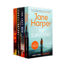 Jane Harper 4 Book Set – The Dry, Force of Nature, The Lost Man & The Survivors Crime Thriller Collection