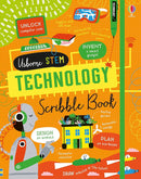 Usborne STEM Scribble Books Collection – 4 Book Set | Science, Technology, Engineering & Maths Activity Books for Kids