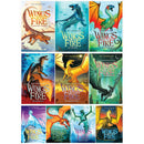 Wings of Fire Series 1-10 Books Collection Set (The Brightest Night, The Dark Secret, The Hidden Kingdom, The Lost Hair, The Dragonet Prophecy & More)