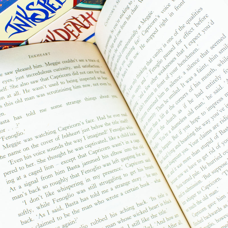 Inkheart Trilogy 4 Book Set by Cornelia Funke, Captivating Magical Fantasy Adventure for Young Readers Ages 12+